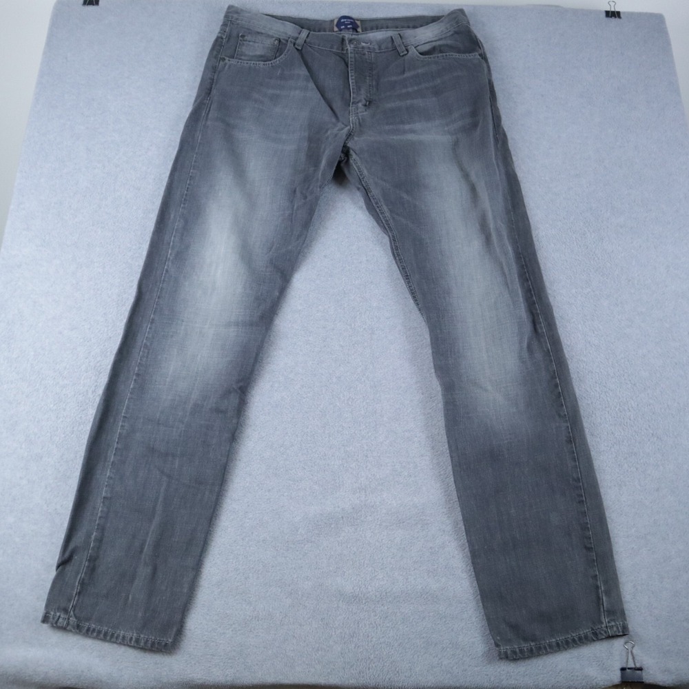 Aberdeen Jeans Mens 38 Button Fly‎ Straight Leg 5-Pocket Cotton Denim Gray